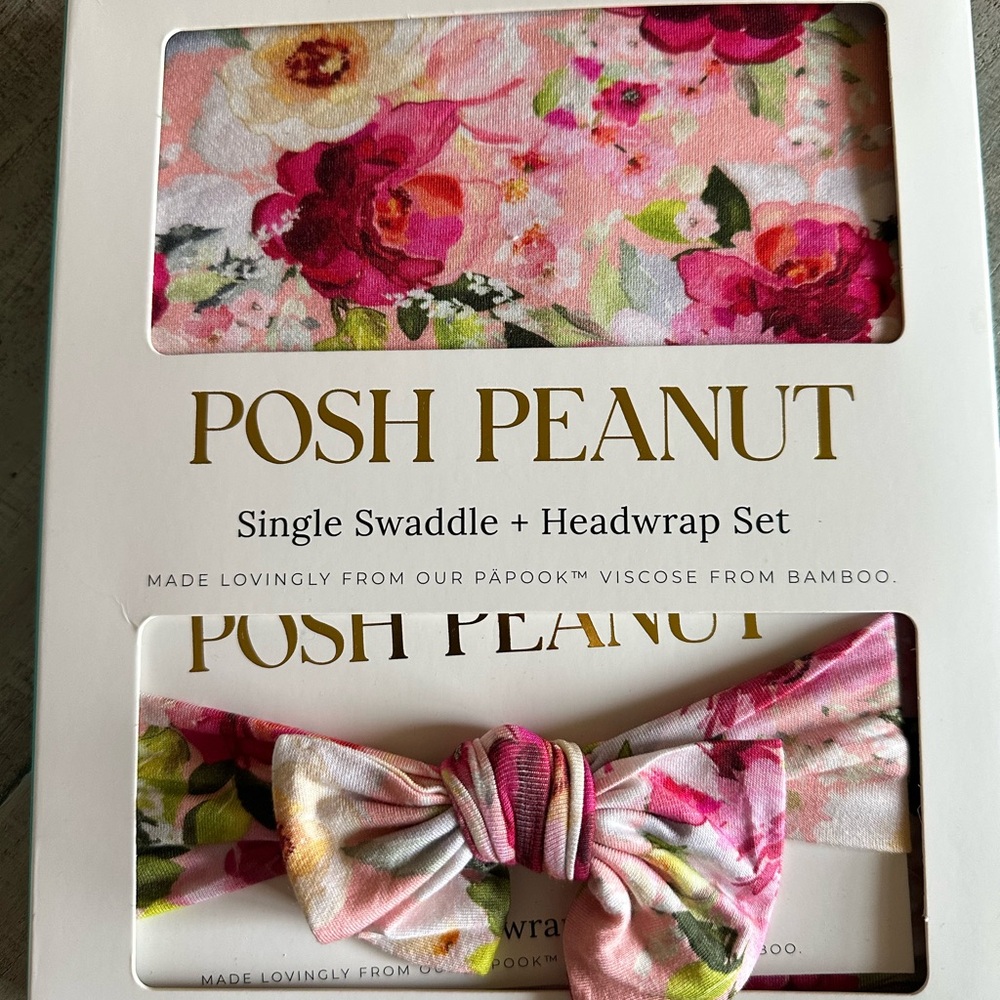 Posh Peanut Pink Floral Headwrap Set